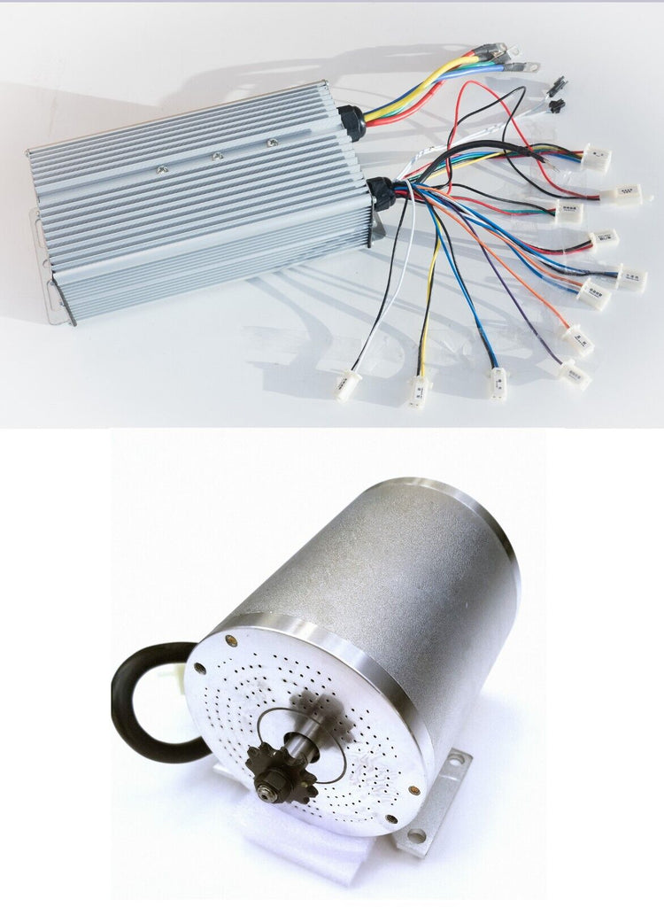 Electric motor w Base BOMA 3000W 72V BLDC BM1024 w 70A controller GoKart Scooter