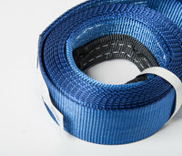 Tow Strap 20ft 3" 6.5TON 14000lb BLUE winch sling off-road ATV UTV recovery 3x20