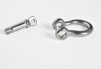 4x 6mm 1/4" Marine Bow Shackle Clevis 316 Stainless Steel Boat Rigging Paracord