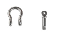 4x 6mm 1/4" Marine Bow Shackle Clevis 316 Stainless Steel Boat Rigging Paracord