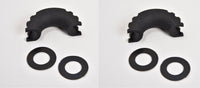 (2) 3/4" RED DRing Bow Shackle 10500 lbs Pin & BLACK no noise vibration Reducer