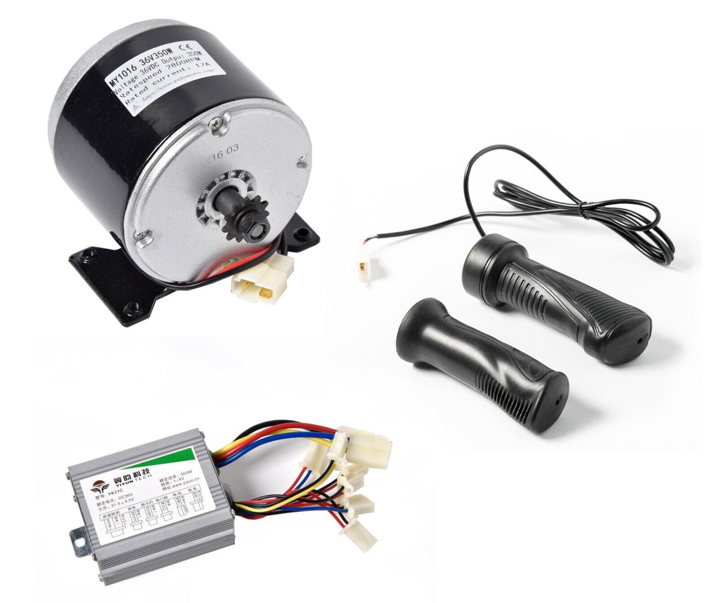 Electric Motor 350W 36V DC scooter Sprocket +speed control +Throttle E300 spare