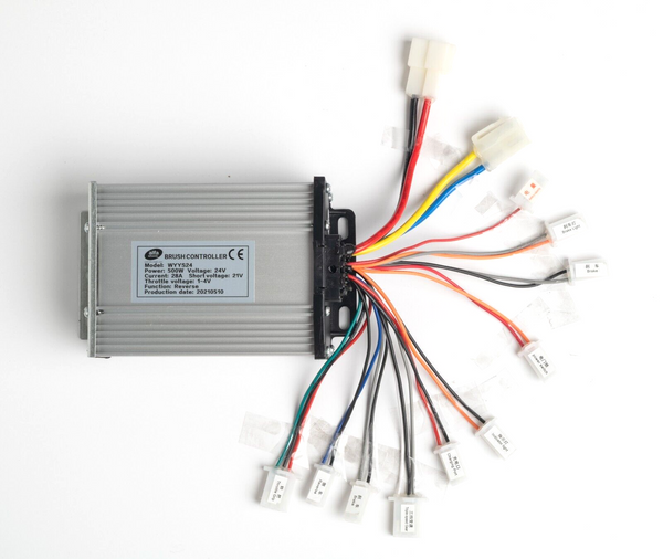Controller Motore Spazzolato 24V 500W Per Bici E Scooter Elettrici - Scatola In Lega Alluminio, Dissipazione Calore