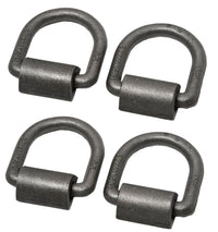 4x D Ring Weld On Tie Down 5/8" Flatbed Truck Trailer Chain Ratchet Strap Cargo