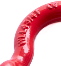 RED D-Ring 3/4" Bow Shackle w 7/8" Galvanized Screw Pin 10500 LB Capacity Jeep
