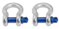 2" Blue 14000lbs Tow Strap 30ft winch Pull Vehicle recovery w Bow Shackle 3/4"