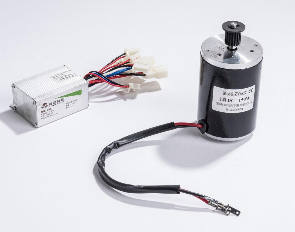 150W 24 V Volt electric brush motor & Yiyun LB27 speed control box kit DIY