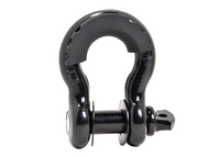 3/4" BLACK D-Ring Bow Shackle 10500 lbs BLACK Pin & no noise vibration Reducer