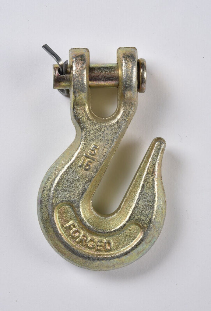 G70 5/16" Clevis Grab Hooks Tow Chain f Flatbed Trailer Tie Down Hauling Rig