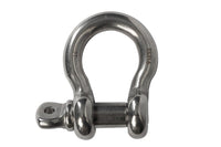 2(Two) 1/2" Marine Bow Shackle Clevis DRing 316 Stainless Steel Sailboat Rigging