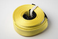 3" 6.5 TON YELLOW Tow Strap 20 ft 3x20 winch sling off-road ATV UTV recovery