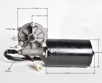 2 pack 12V 70W DC Wiper Left-Right Angle Reversible Electric Worm Motor 35 50RPM