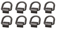 (8) Tie Down 1/2" D Ring Weld-On Flatbed Truck Trailer Ratchet Strap Cargo