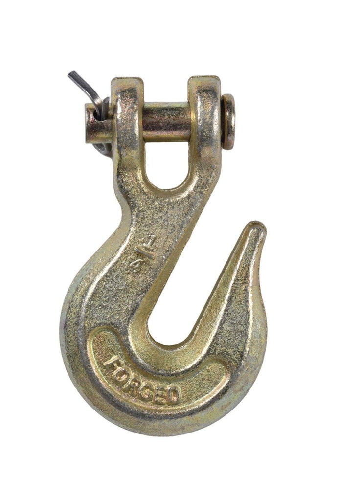 Clevis Grab Hook Tow Chain End G70 1/4" f Flatbed Trailer Tie Down Hauling Rig