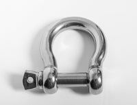 Marine Bow Shackle Clevis DRing 5mm 3/16"  316 Stainless Steel Sailboat Rigging