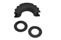3/4" BLACK D-Ring Bow Shackle 10500 lbs BLACK Pin & no noise vibration Reducer