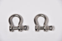 4x Marine Bow Shackle 5/8" Stainless Steel Clevis D-Ring 304 Sailboat Rigging