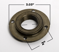 T8F 8mm 44T 4 hole Sprocket chain drive gear+Free wheel w 1-1/16" hub adapter