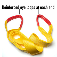 Tow Strap Winch Rescue 10ft 9T 3" 20000lbs Tree Saver rigging Mud 3x10 Snow Mud