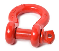 Two 3/4" Red D-Ring Bow Shackle 10500LB w Blue Plastic noise vibration Protector