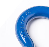 4x 1" D Ring Blue Bow Shackle Screw Pin Zinc Clevis Rigging Towing WLL 8.5Ton