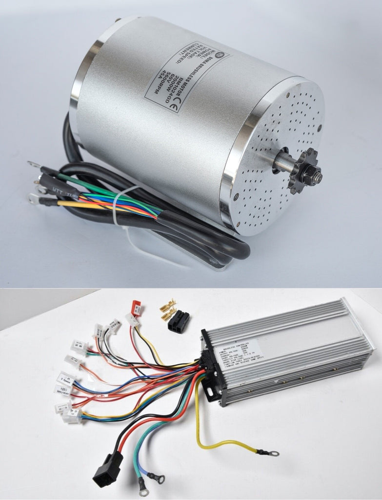 2000W Watt 60V Volt BLDC electric motor w Base BOMA with Controller f Go-kart