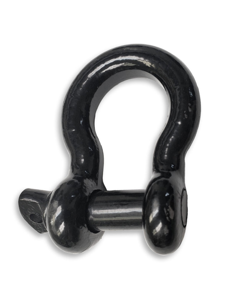 OPEN BOX Black DRing 3/4" Bow Shackle w 7/8" Screw Pin 10500 LB Capacity Jeep CJ