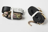 Ratchet Strap J Hook 2x 1.5"x15' 4000lb Heavy Duty Tie Down Cargo ATV UTV 1.5x15