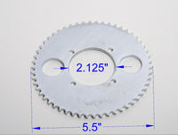 #T8F 8mm 54T 4 hole Sprocket chain drive gear f rear wheel GoKart ATV eBike