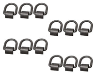 (12) 1/2" D Ring Weld-On Flatbed Truck Trailer Ratchet Strap Cargo Tie Down Ring