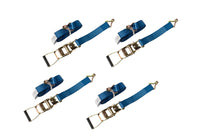 4x Ratchet Strap Tie Down J Hook Cargo 27 ft 2" 11000lbs 5T Heavy Duty RV 2x27
