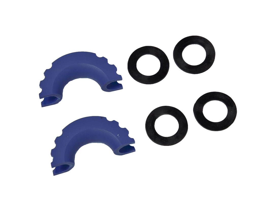 2x DRing BLUE Bow Shackle Isolator Jeep Off Road 3/4" Plastic SILENCER AntiNoise
