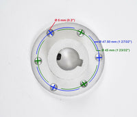 #410 1/2" Pitch 16T Sprocket 6 hole fix Drive w keyed Axle Shaft Hub Adapter DIY