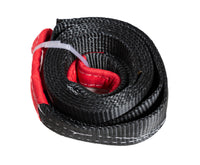 Tow Strap 10 ft  BLACK 3" 26000lbs 12T winch tree saver protector off-road 3x10