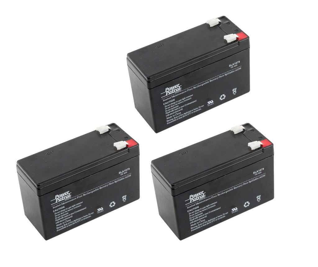 3 (three) Batteries 12 V 8 AH SLA f UPS, alarm, electric scooter, gokart bicycle