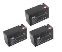 3 (three) Batteries 12 V 8 AH SLA f UPS, alarm, electric scooter, gokart bicycle