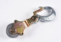 2xWire Rope Pulley Block 1 Ton Swivel Eye Hoist Hook Snatch Sheave Anodized