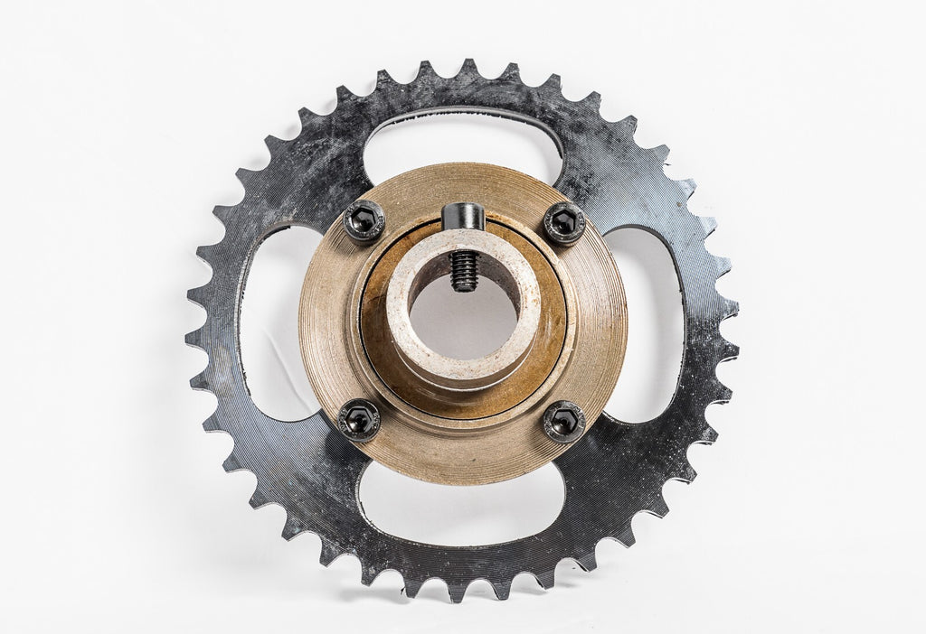 Sprocket drive gear chain wheel #420 41T 4 hole w Free ratchet Hub 1/2" adapter