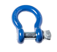 4x 1" D Ring Blue Bow Shackle Screw Pin Zinc Clevis Rigging Towing WLL 8.5Ton