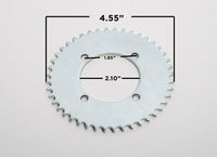 T8F 8mm 44T 4 hole Sprocket chain drive gear+Free wheel w 1-1/16" hub adapter