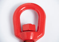 Red Swivel Eye Hook 5 Ton Hoist Lifting Rigging G70 w Latch 5/8" Steel Crane