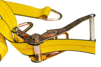 12pc 4-set Lasso Wheel Tow Tie Down Axle Strap Ratchet J Finger Hook Tire Towing