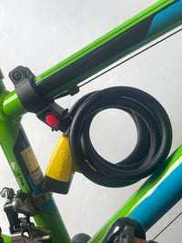 Coiled Cable Lock Bicycle Motorcycle Scooter Made in France w/bracket Auvray new