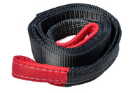 Tow Strap 10 ft  BLACK 3" 20000lbs 9T winch tree saver protector off-road 3x10