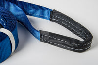 Three(3) 3" 6.5 T Tow Blue Strap 20 ft winch sling off road UTV snatch recovery