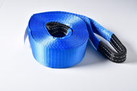 3" 26000 lbs Tow Strap 20 ft winch tree saver off-road snatch recovery w D-Rings