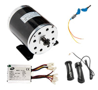 Electric Motor 500 W 24 V DC kit w Base Speed Control - Throttle & key f scooter