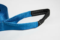 Tow Strap 20ft Snow Rescue 3x20 3" 20000 lbs 9Ton tree off-road Mud Jeep CJ Blue