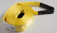3" 20,000 lbs Tow Strap w Bow Shackles 3x30 ft winch tree saver snatch recovery