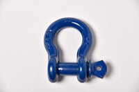 4x 1/2" Bow Shackle Blue w Clevis Screw Pin Anchor 2 TON 4400 lbs capacity